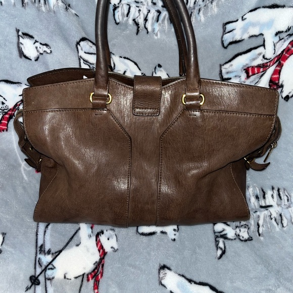 Saint Laurent Cabas Medium Chocolate Tote Bag Mint Condition - Picture 3 of 9